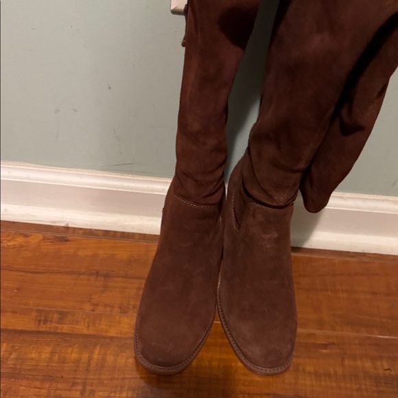 Pre-Owned Kelsi Dagger Brooklyn Coffee Beans Over-the-Knee Suede Boots - Picture 7 of 12